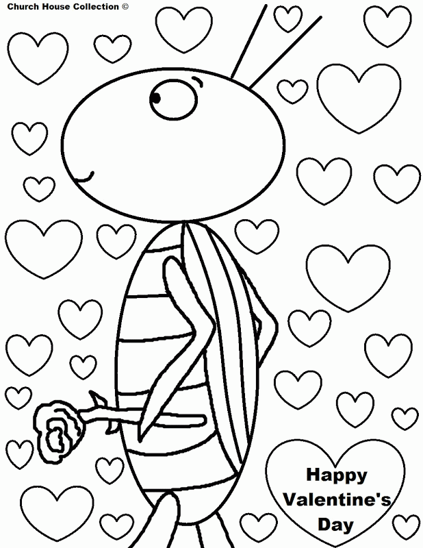 Plansa de colorat cu Valentines day 142 27